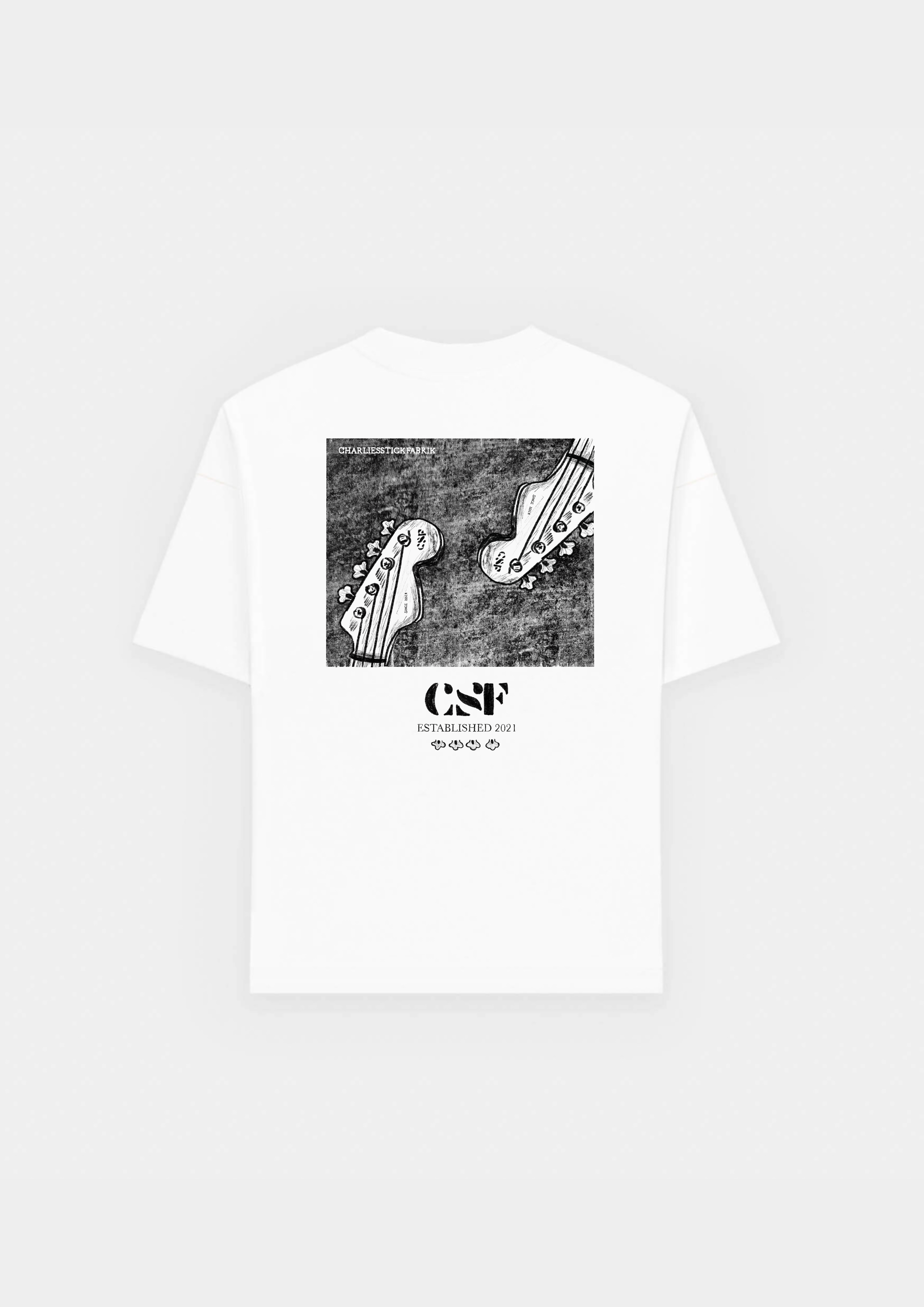 Vintage Bass Guitar Heavyweight T-Shirt