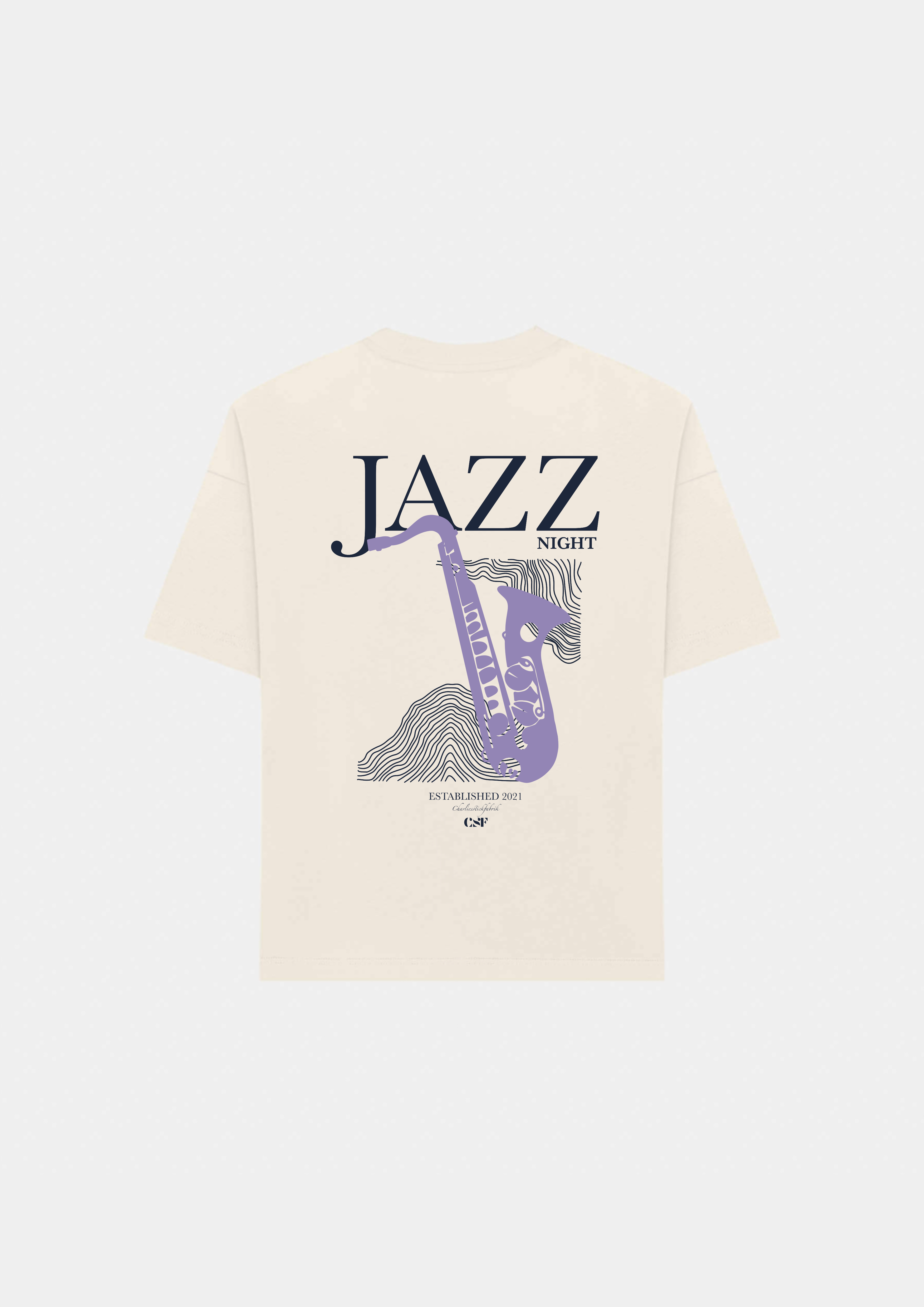 Jazz night Heavyweight T-Shirt Schwarz