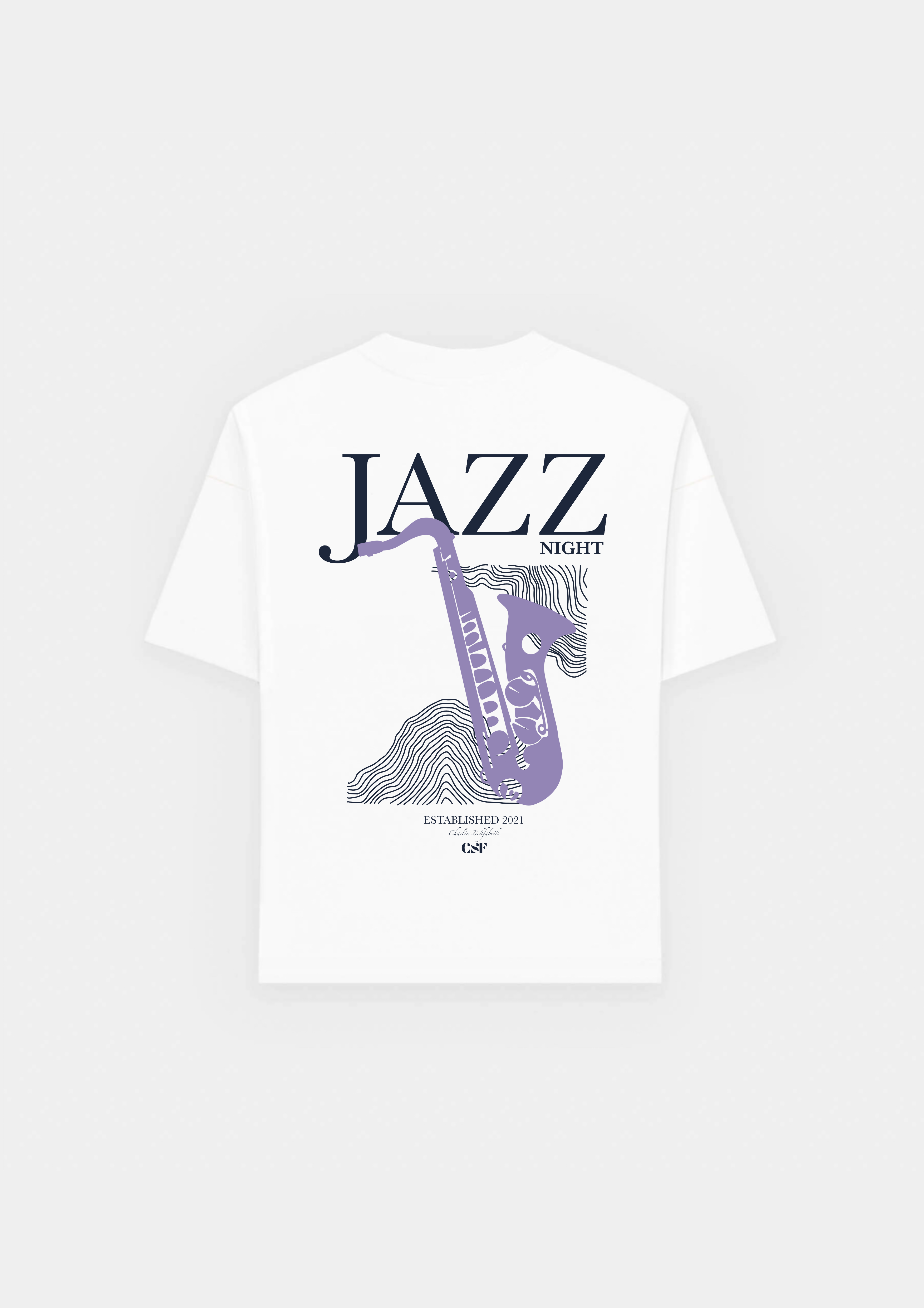 Jazz night Heavyweight T-Shirt Schwarz