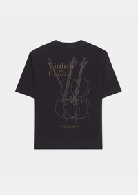 Violon Cello Heavyweight T-Shirt Navy