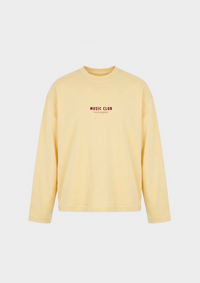 Music Club Longsleeve Butteryellow