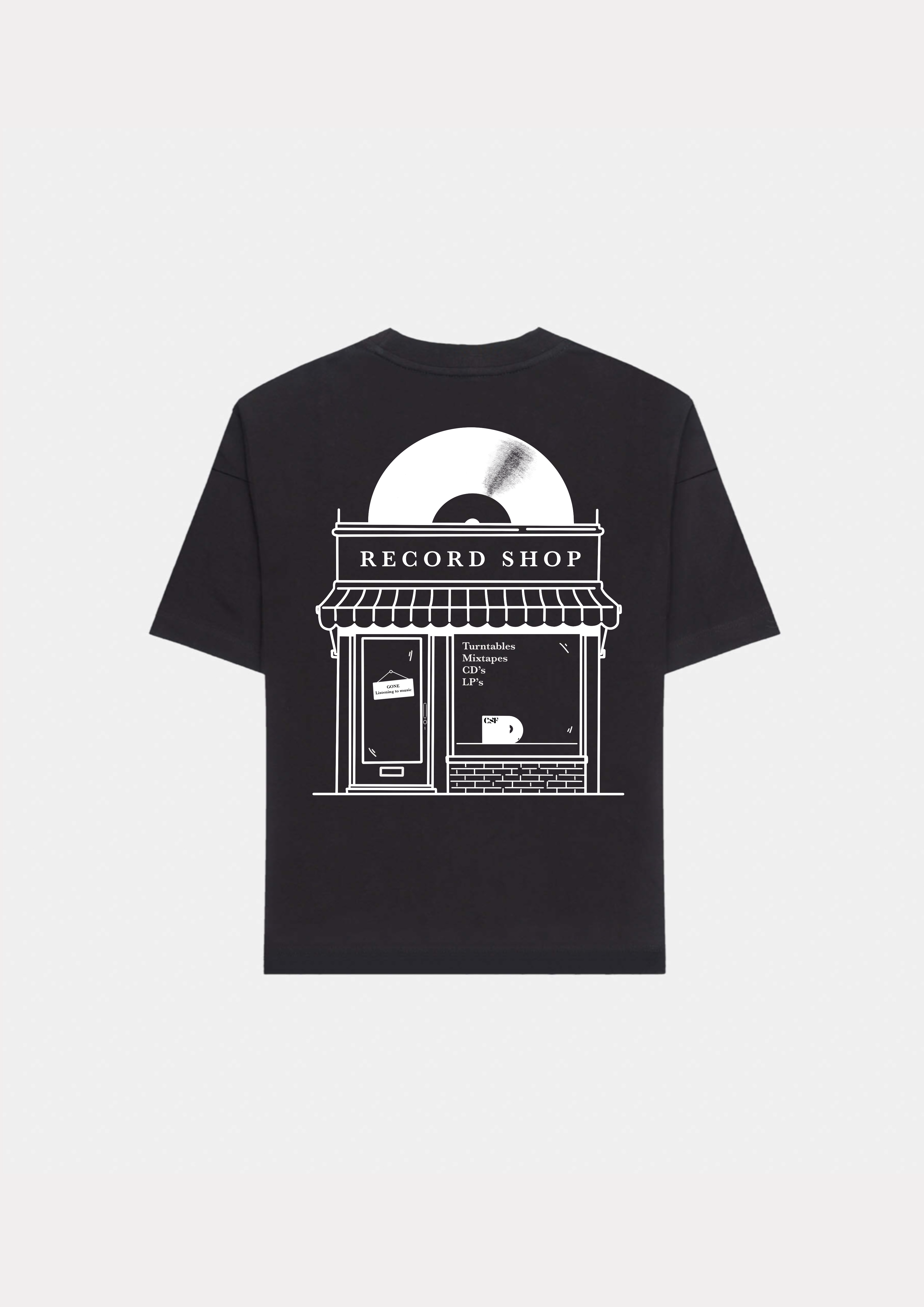 Record Shop Heavyweight T-Shirt Schwarz