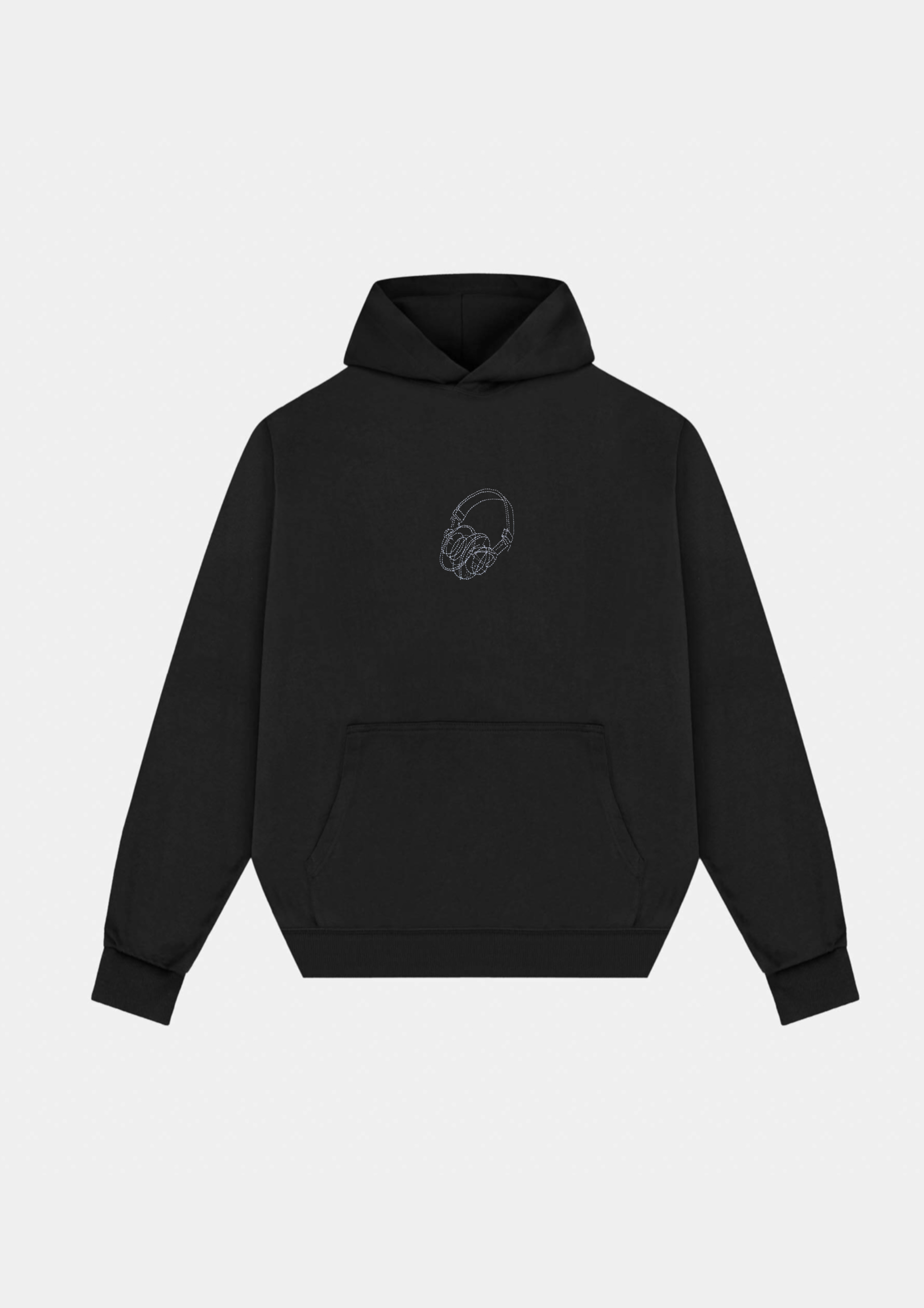 Headphones Sketch Heavyweight Hoodie
