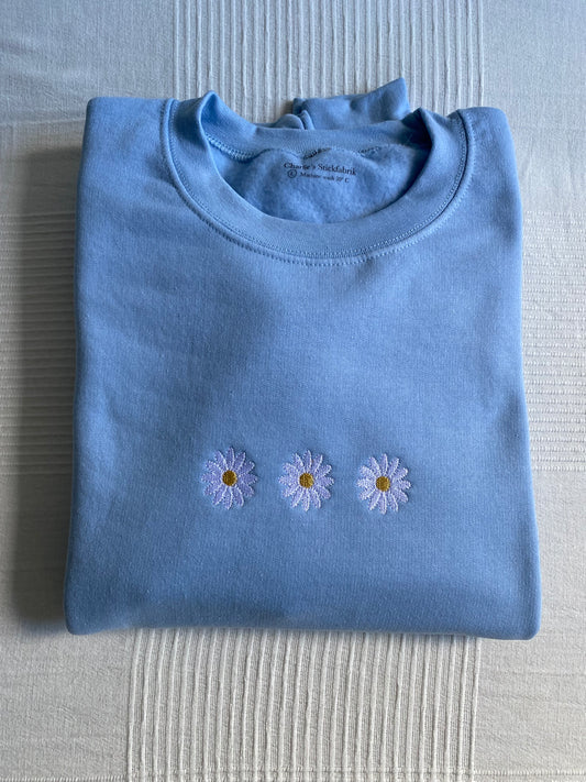 Daisy Crewneck embroidered