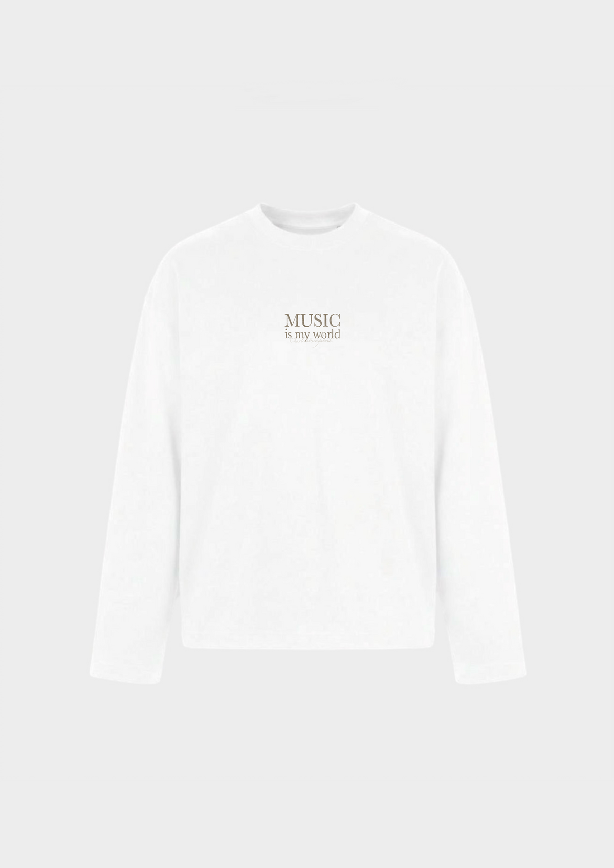 Music is my World Longsleeve Weiß