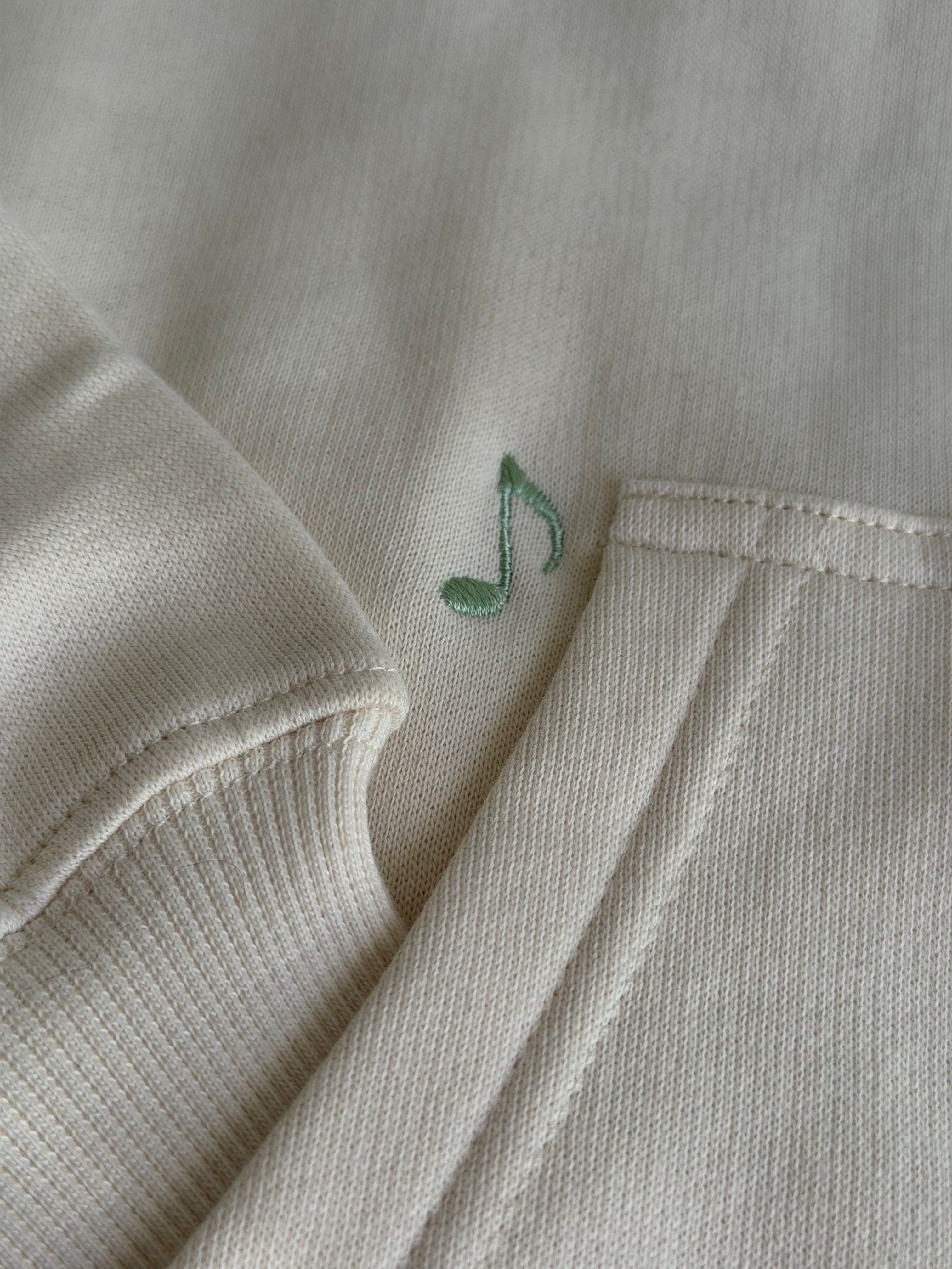 Music sounds better with YOU Heavyweight Hoodie Creme