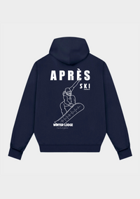 Aprés Ski Lodge Heavyweight Hoodie Schwarz