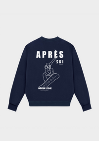 Aprés Ski Lodge Heavyweight Sweatshirt Navy