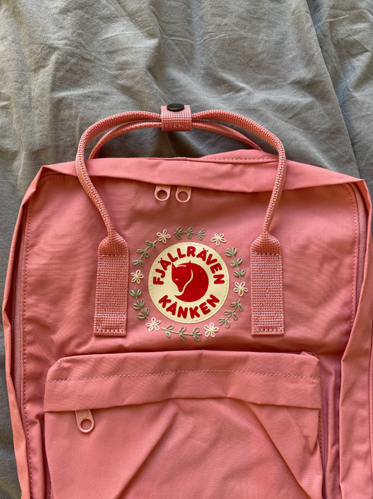 Flower Embroidery | Fjällräven Kånken Backpack