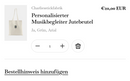 Personalisierter Musikbegleiter Jutebeutel