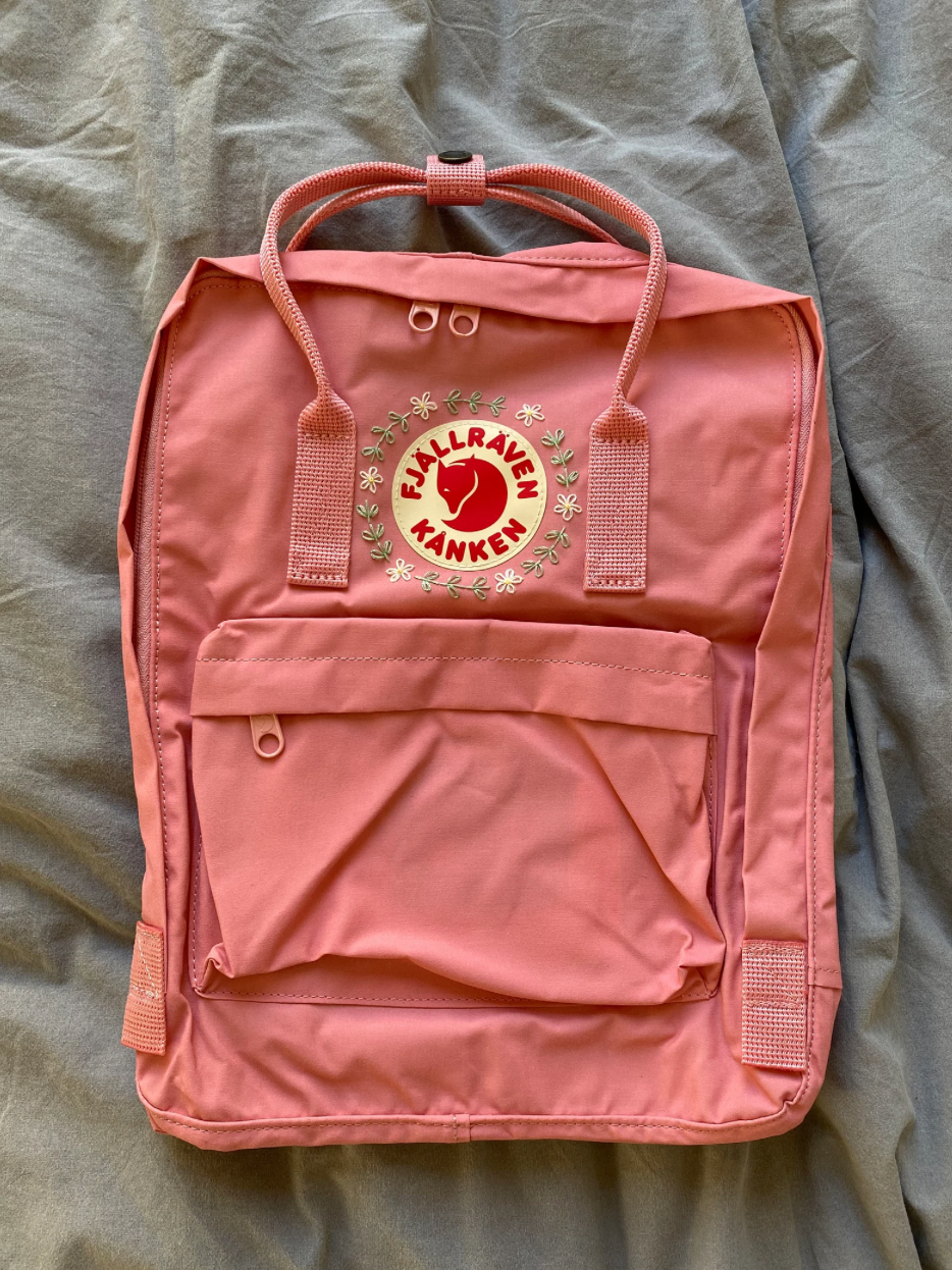 Flower Embroidery | Fjällräven Kånken Backpack