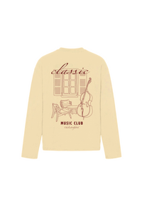 Music Club Longsleeve Butteryellow