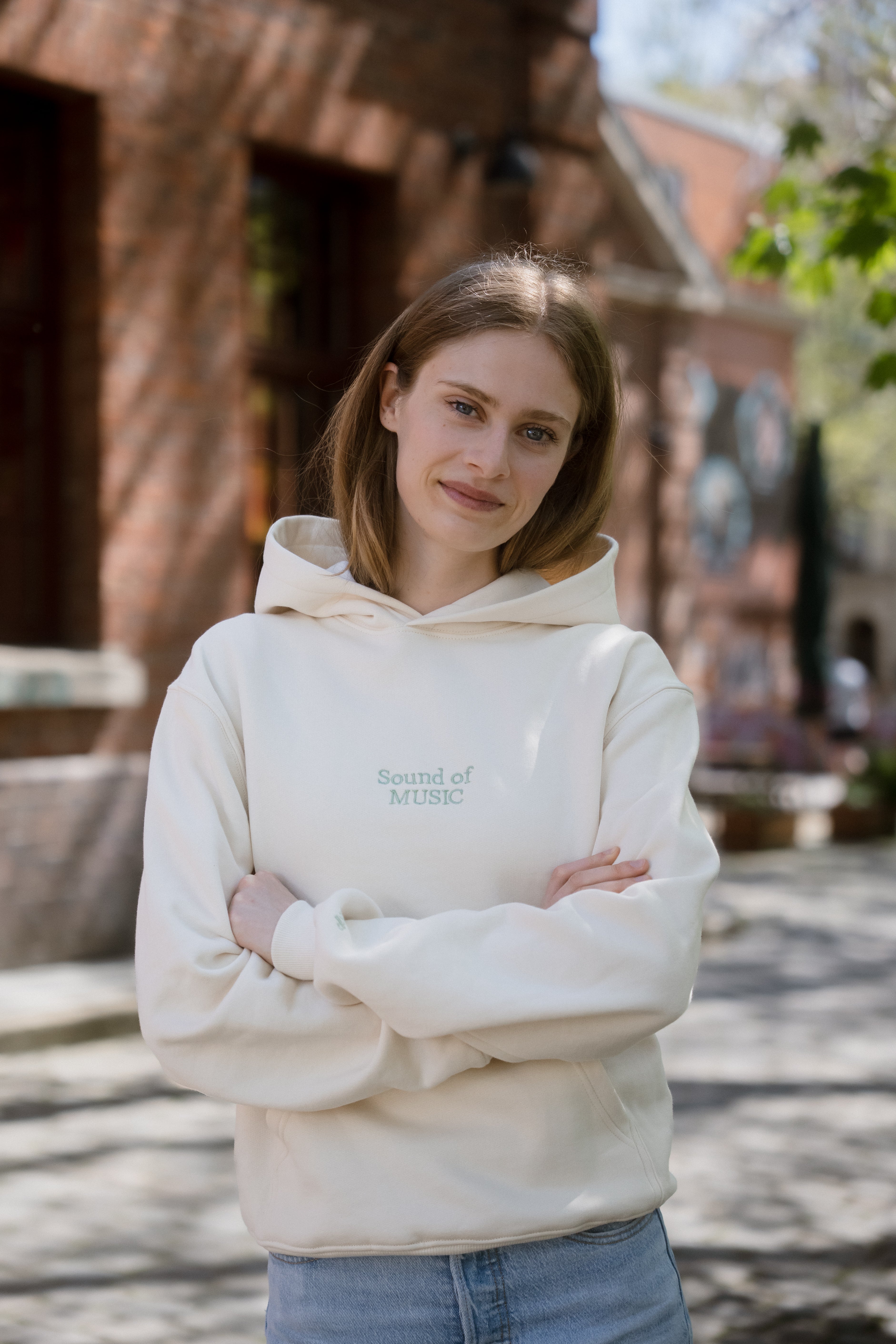 Music sounds better with YOU Heavyweight Hoodie Creme