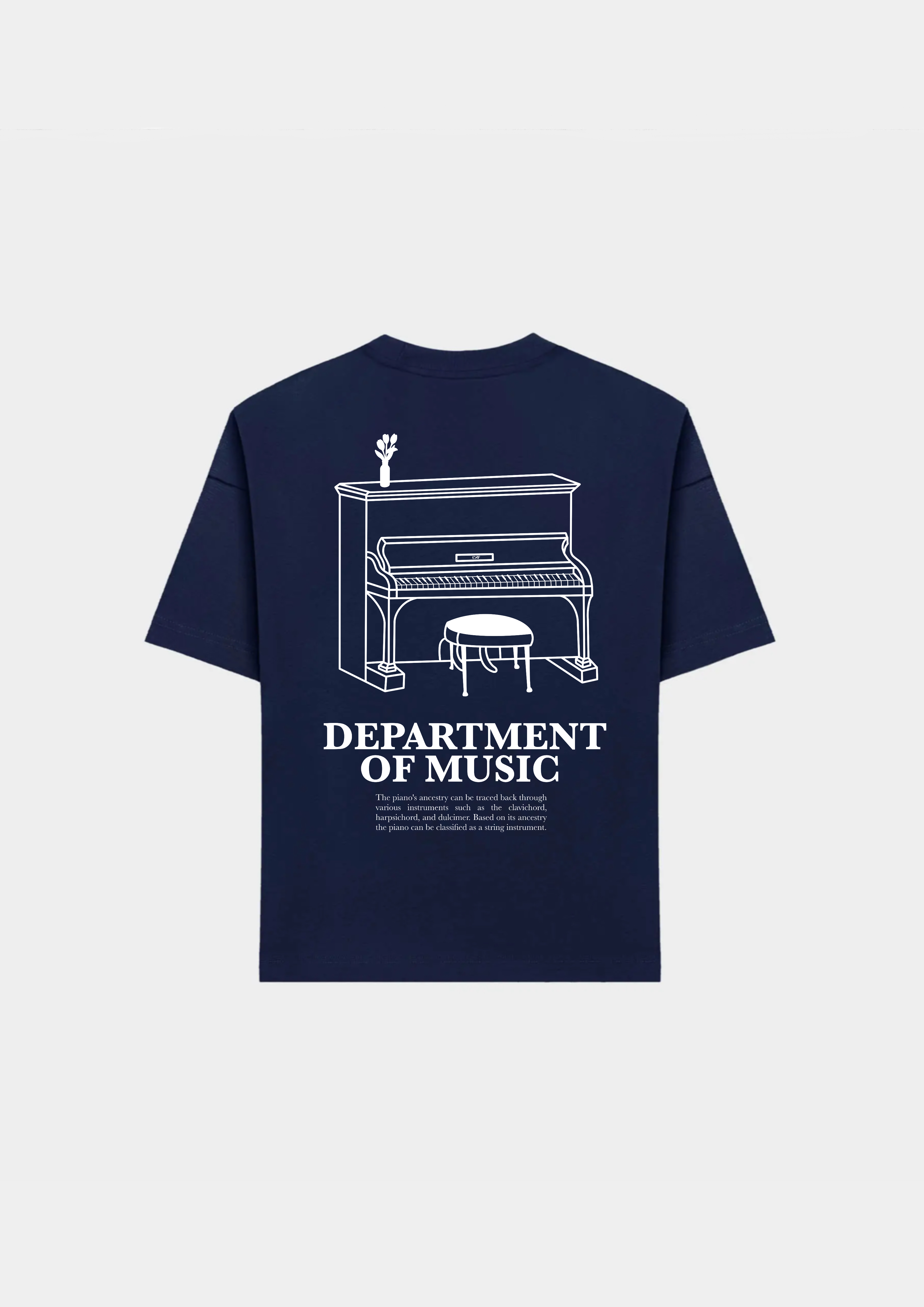 Department of Music Heavyweight T-Shirt Navy
