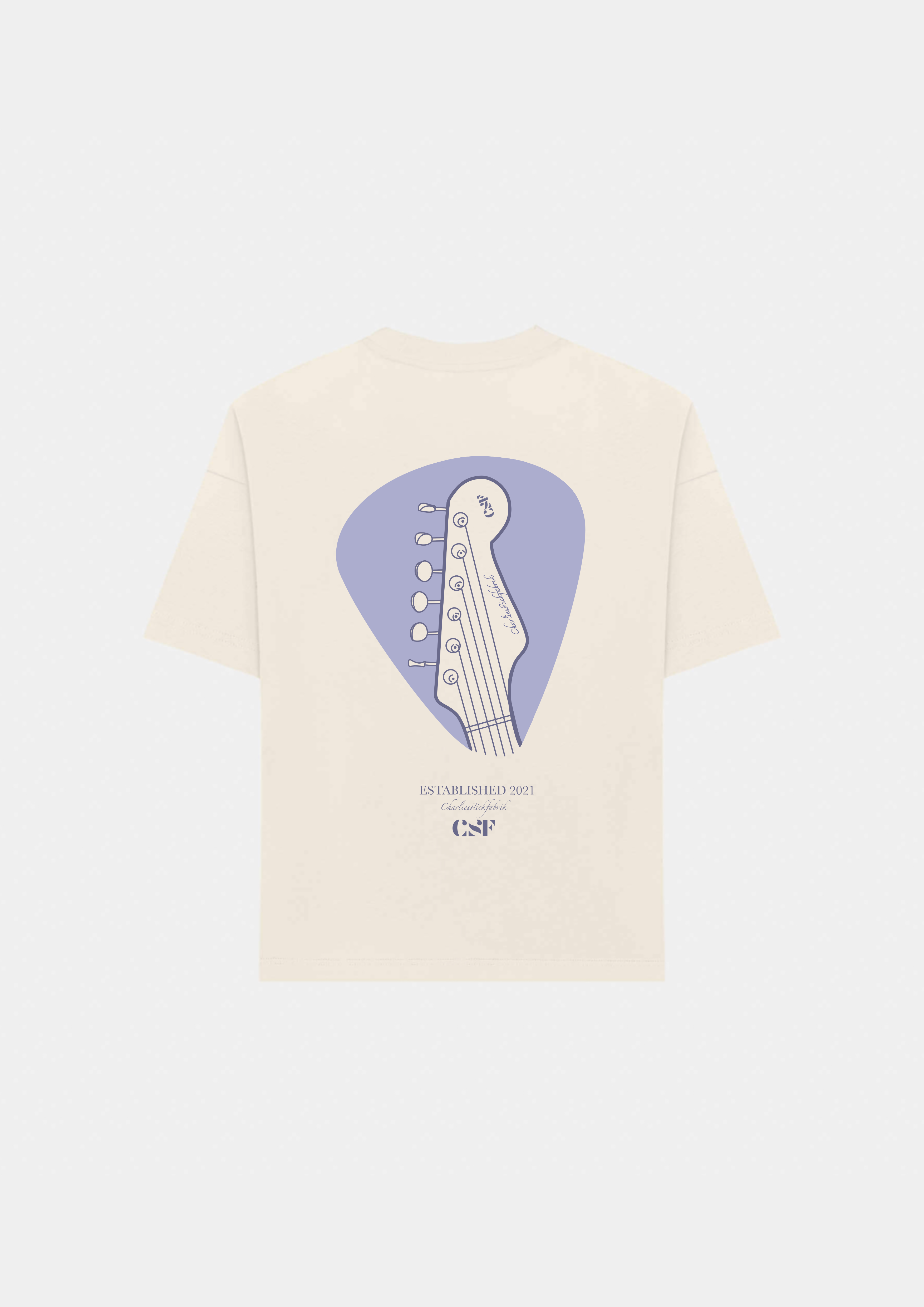 Guitar Pick Heavyweight T-Shirt Creme