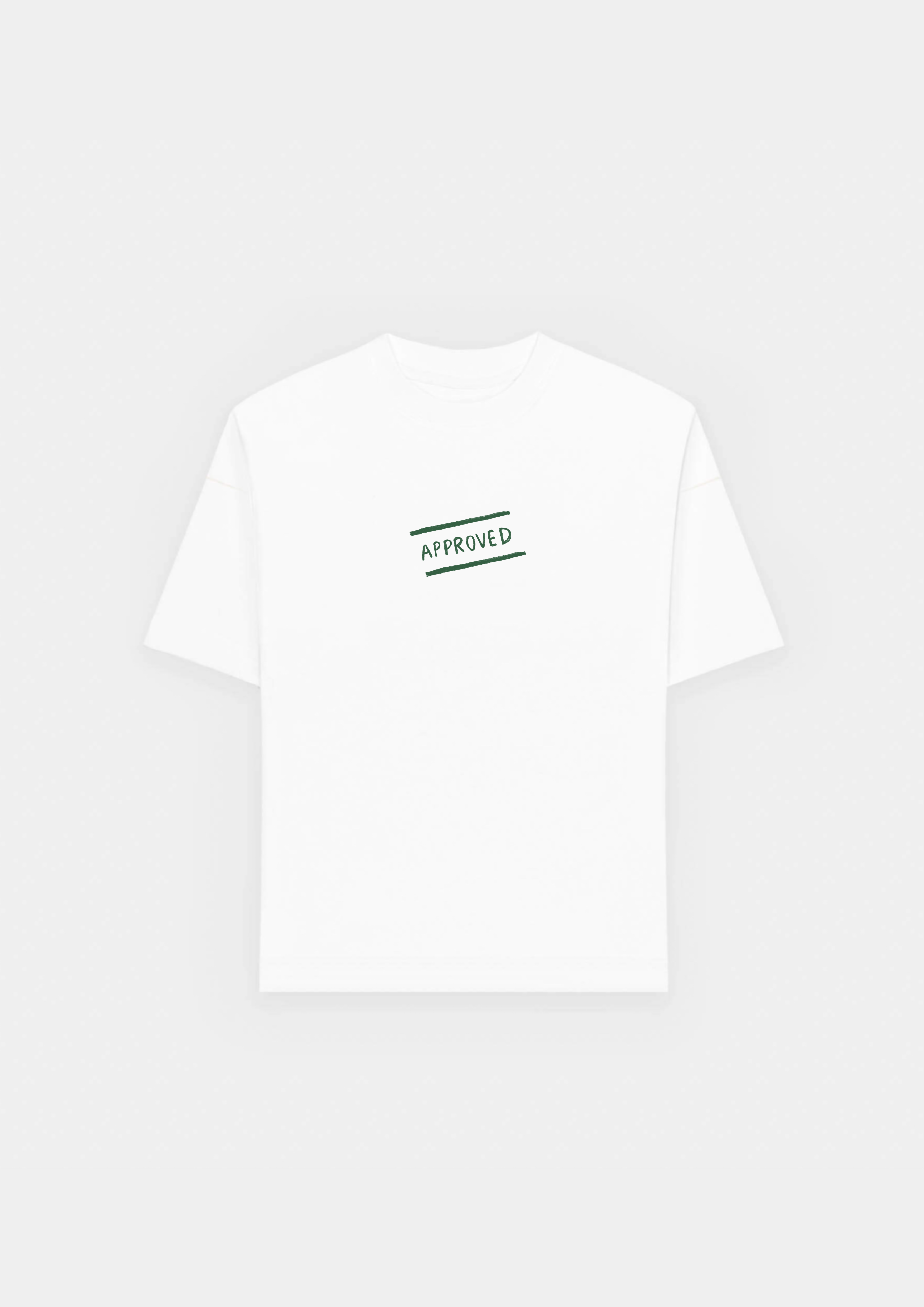 Music Stamp Heavyweight T-Shirt Weiß