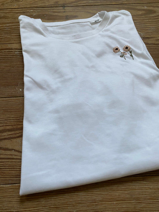 T-shirt bestickt | Blumen