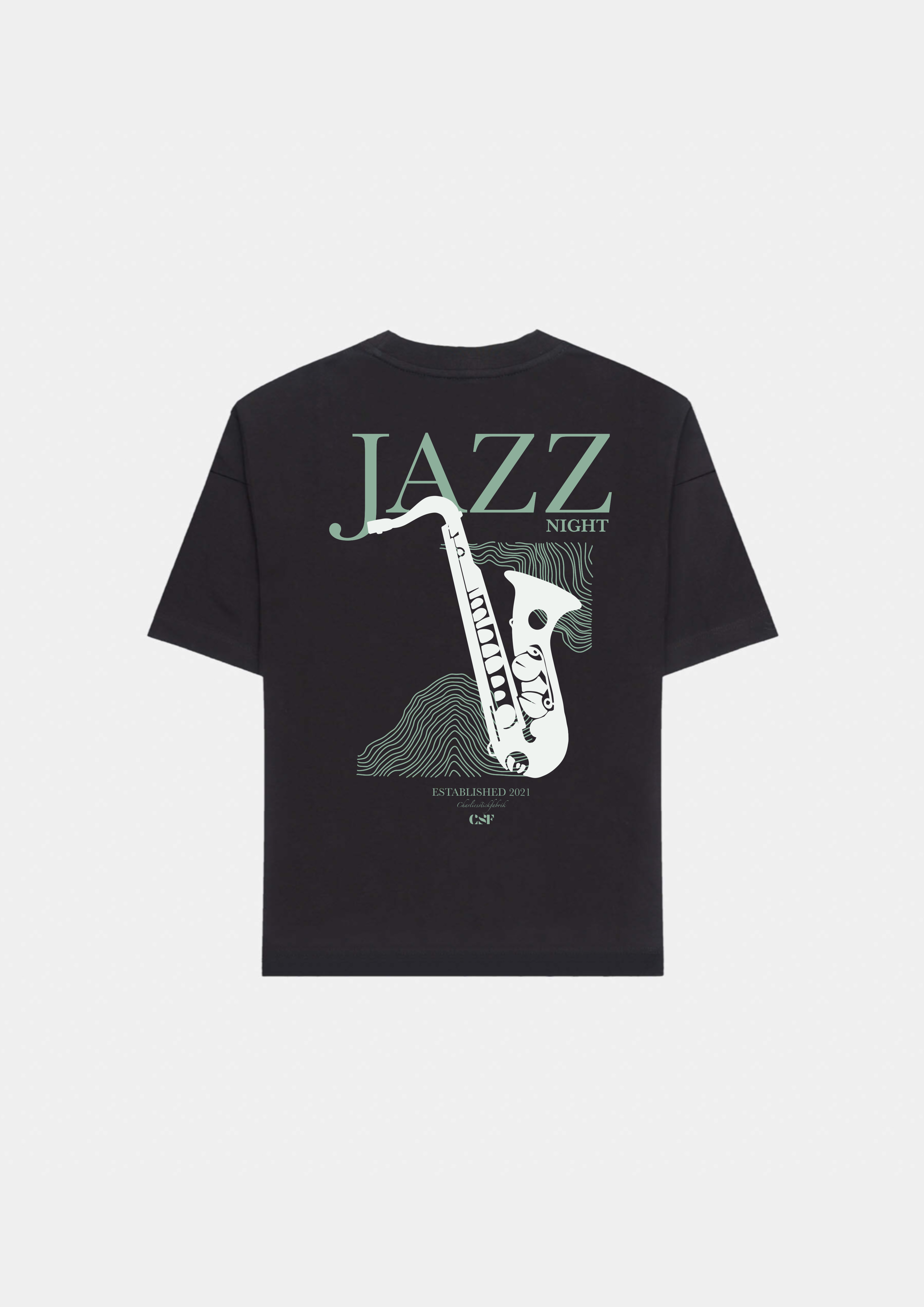 Jazz night Heavyweight T-Shirt Schwarz