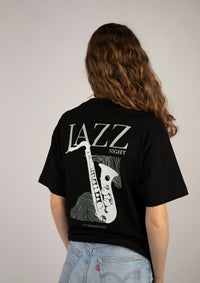Jazz night Heavyweight T-Shirt Black