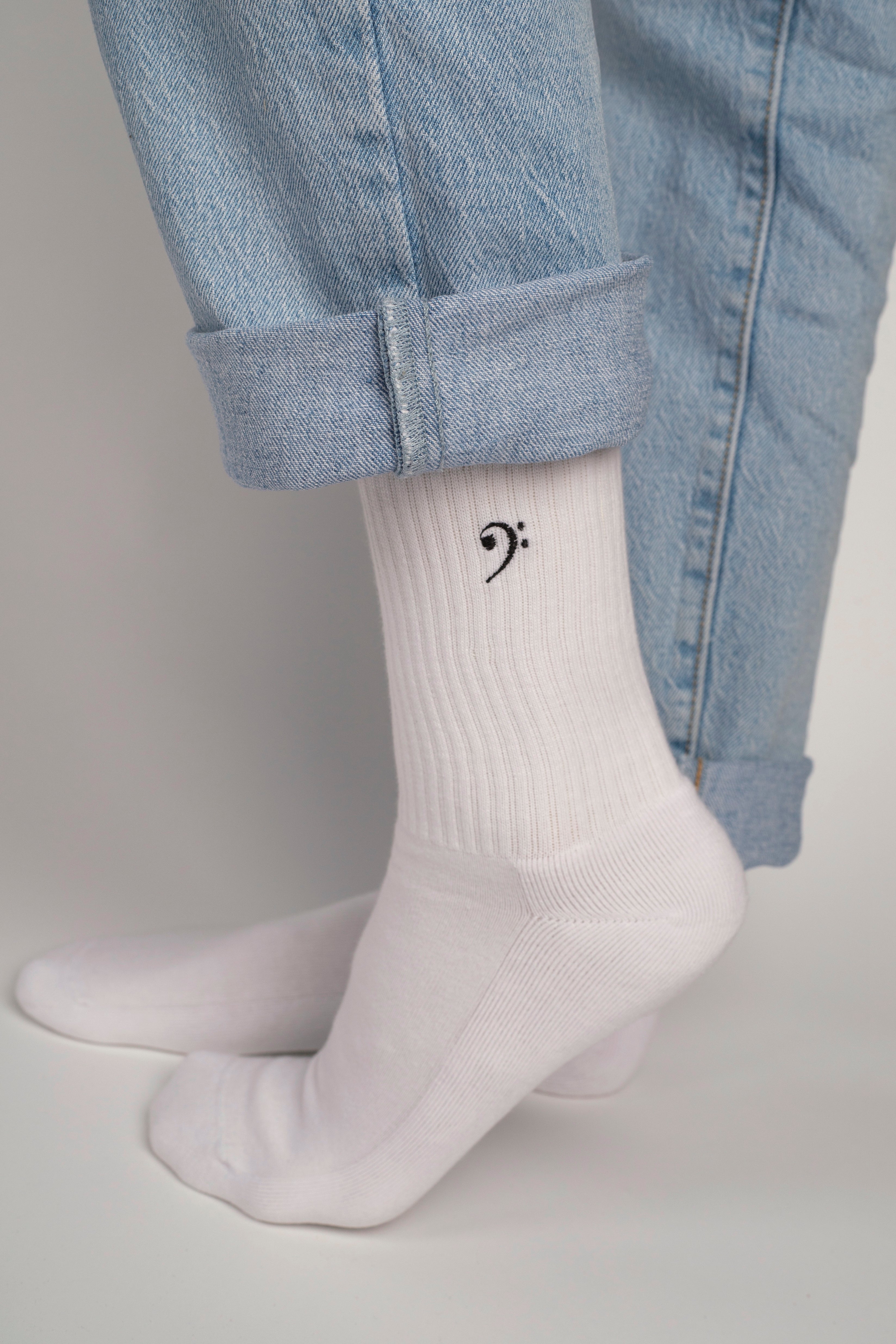 Bassschlüssel | Bestickte Socken