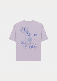 My Music My Vibe Heavyweight T-Shirt Lavendel