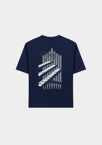 Pipe Organ Heavyweight T-Shirt Navy