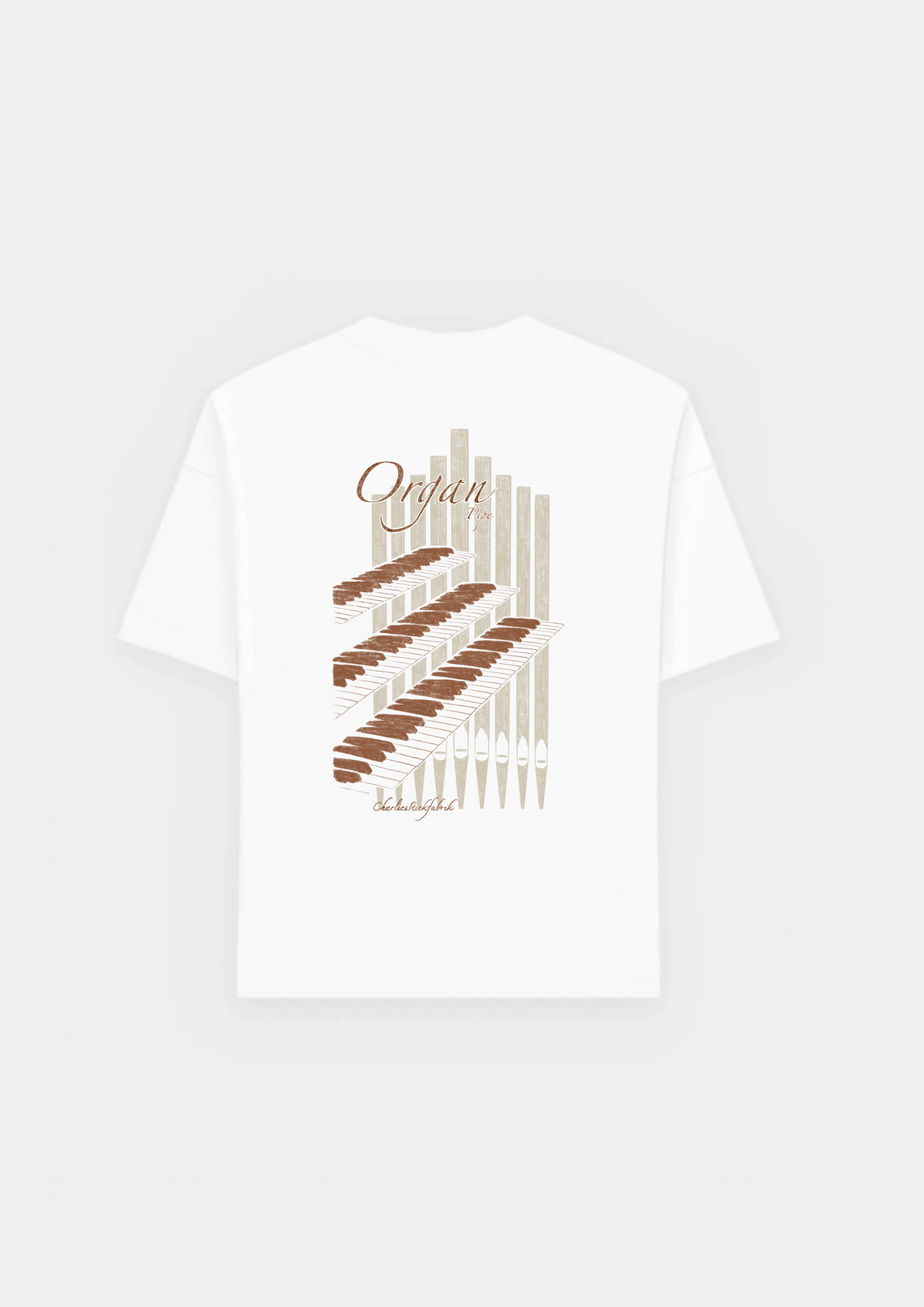 Pipe Organ Heavyweight T-Shirt Navy