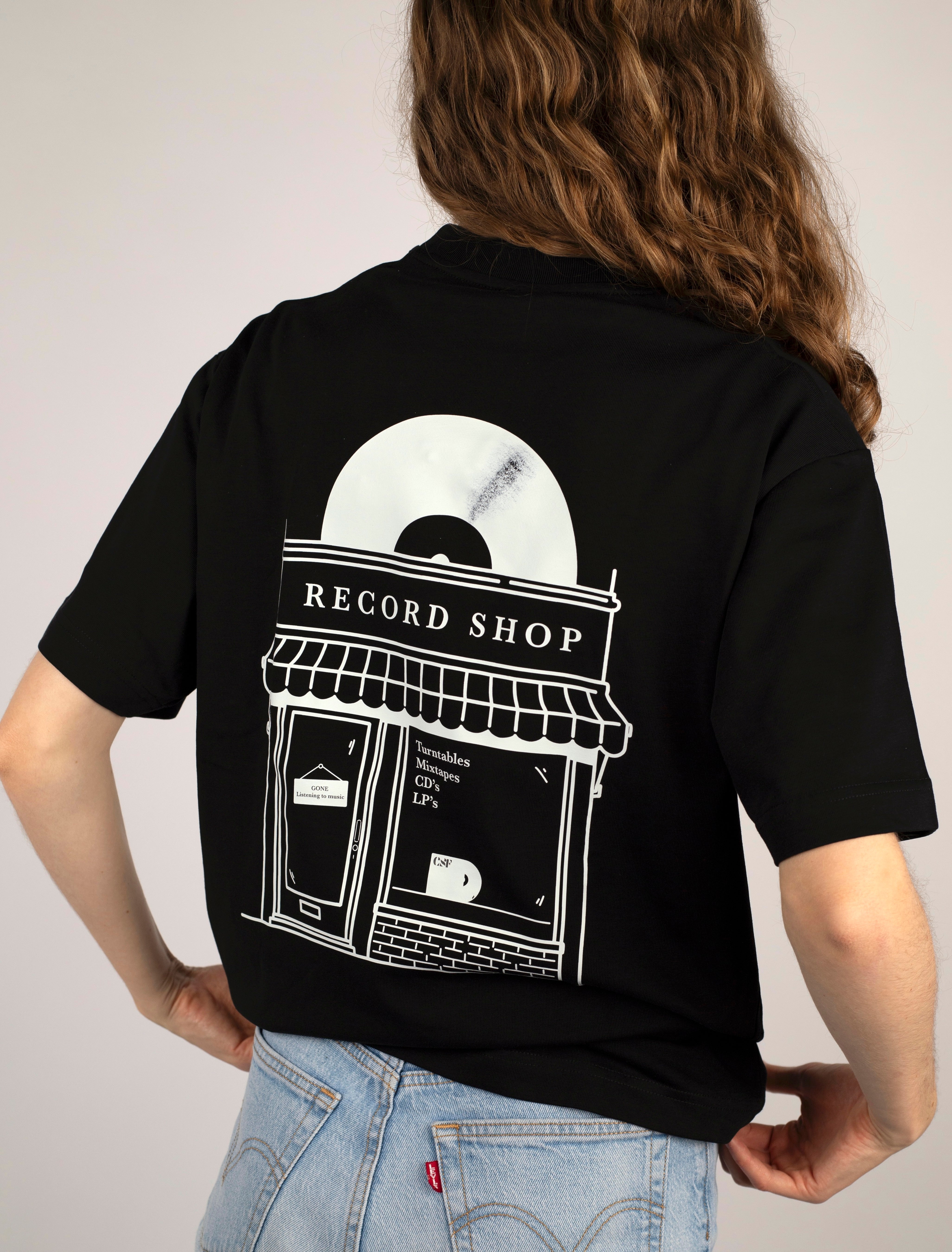 Record Shop Heavyweight T-Shirt Schwarz Ready to Ship