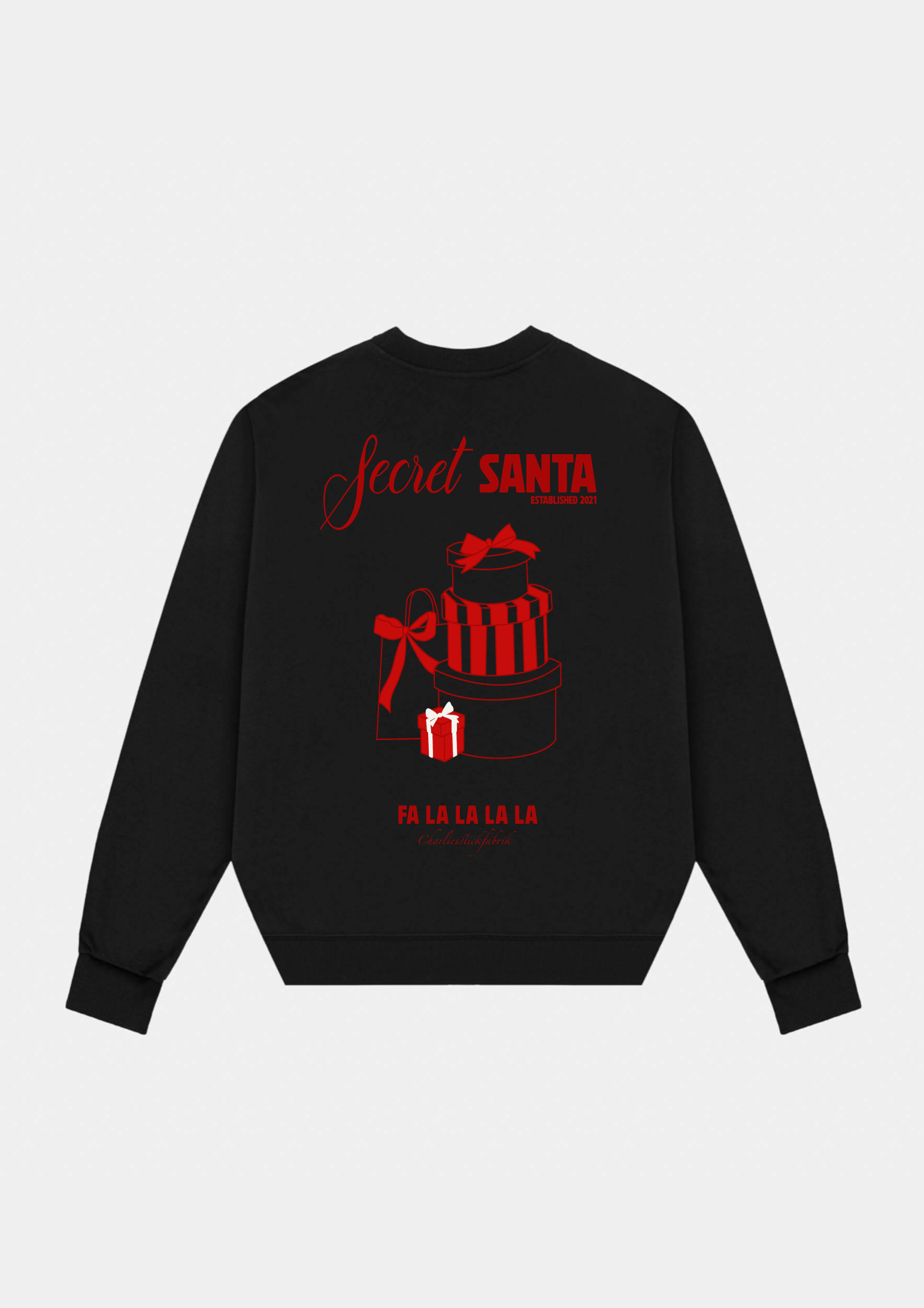 Secret Santa Heavyweight Sweatshirt Schwarz