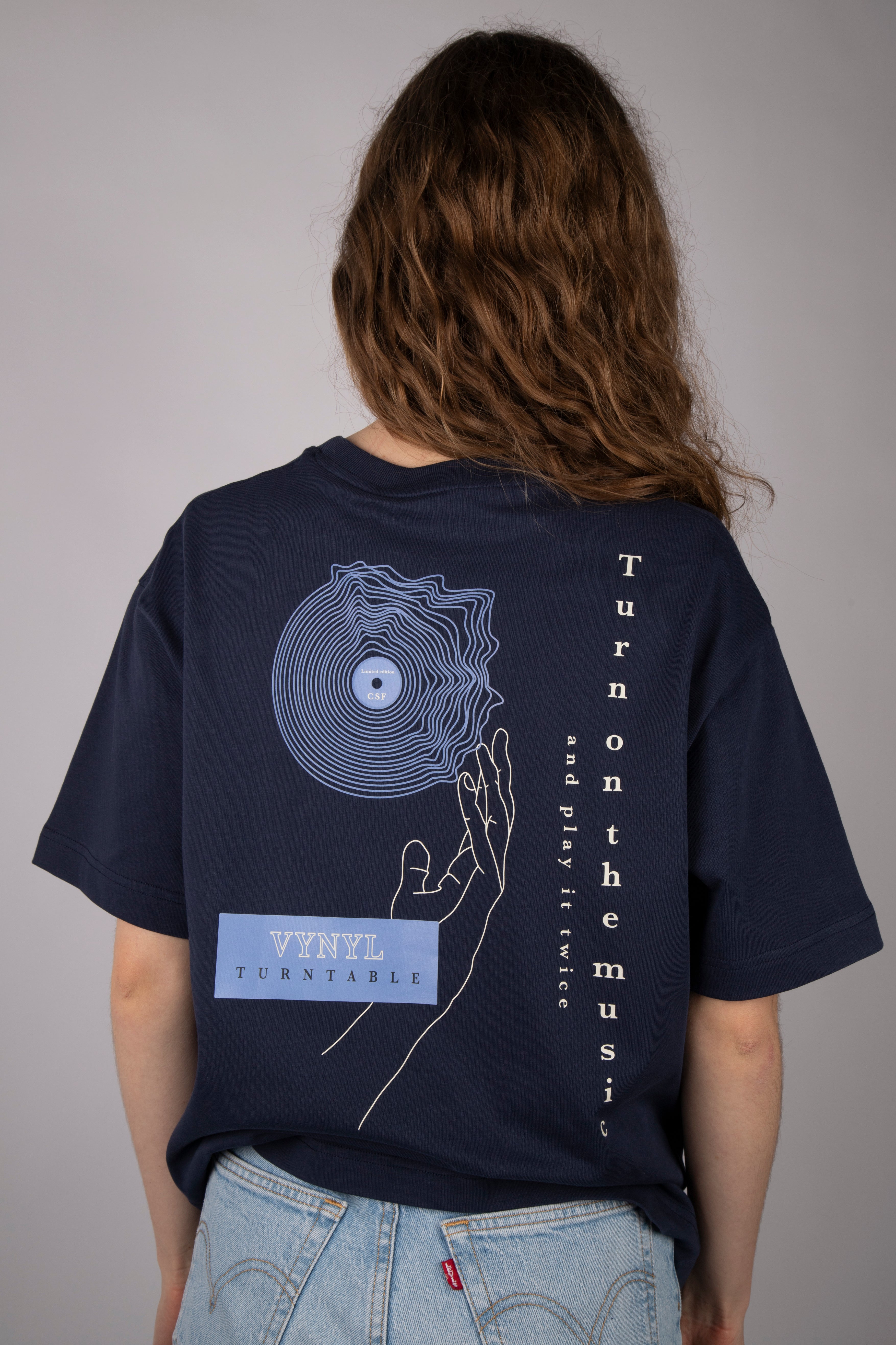 Vinyl Turntable Heavyweight T-Shirt
