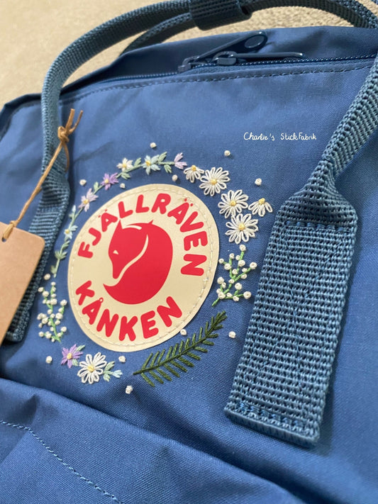 Personalisierter Fjällräven Kanken | Handbestickt | Rucksack