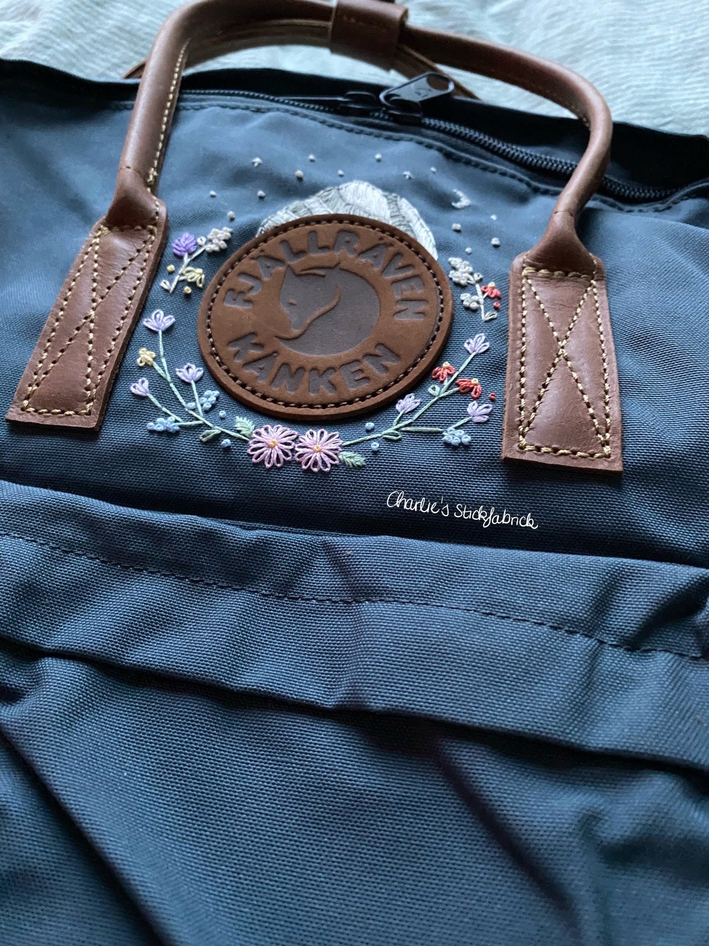 Personalisierter Rucksack | Individuell bestickter Fjällräven Rucksack | Nachthimmel