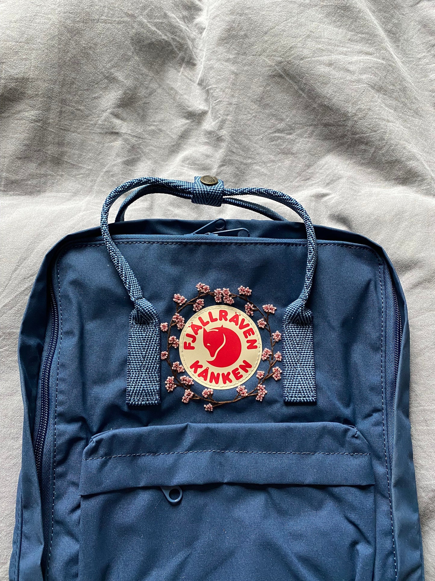 Fjällräven Kanken Rucksack bestickt | Unikat | Kirschblüten